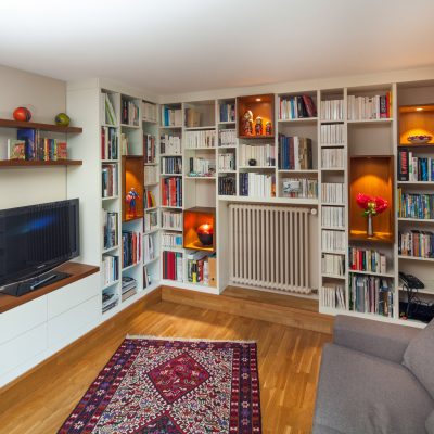 Bibliothèque et meuble TV sur-mesure